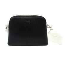 David Jones Black/White Synthetic Sling Bag For Women