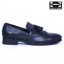 Caliber Shoes Black  Slip On Formal Shoes For Men - ( P 506 C )