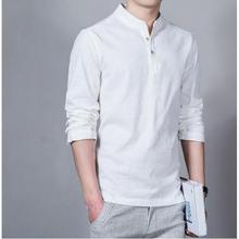 Men's shirt new spring and summer simple long-sleeved