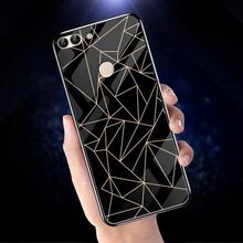 Luxury Tempered Glass Case For Huawei P Smart Case Silicon Nova Lite 2