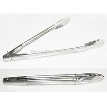 Pack of 2 STAINLESS STEEL SALAD TONGS BBQ Kitchen Cooking