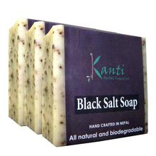 Kanti Herbal Pack Of 3 Black Salt Soap – 80g