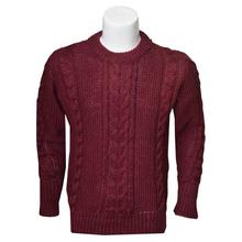 Knitted Sweater For Men- Maroon