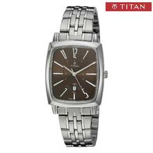 Titan 2558SM02 Brown Dial Stainless Steel Strap Watch For Women