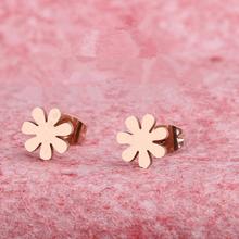 Gold Plated Solid Stud Earrings