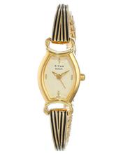 Titan Raga Collection Jewelry Inspired Gold Tone Women'S Watch 2170Ym01