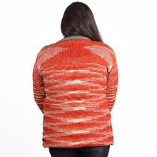 Woolen Hooded Orange Jacket for Women