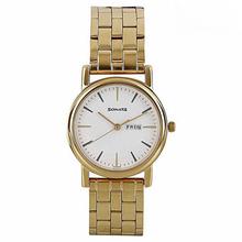 Sonata  White Dial Analog Watch For Men- Golden-7987YM07