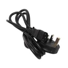 3-Pin Power Supply Cord Cable For Monitor/Rice Cooker (1 meter) - Black