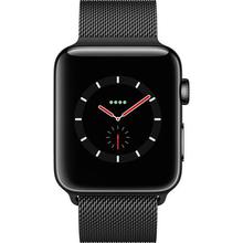 Apple Watch Series 3 42mm Smartwatch (GPS + Cellular, Space Black Stainless Steel Case, Space Black Milanese Loop)