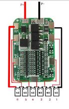 DC 24V 15A 6S PCB BMS Protection Board For 18650 Li-ion Lithium Battery pack