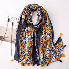 Korean Style Sun Protection Premium Printed Scarves For