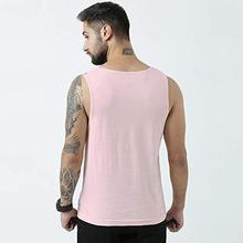 Huetrap Mens Summery Pink Sleeveless Tee