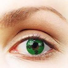 Neo Cosmo Dollor Sign Light Bright Green Crazy  Contact Lenses