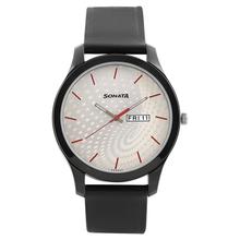 Sonata Analog Black Dial Men's Watch - 77001SM01A