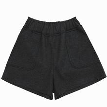 CHINA SALE-   High-waist woolen shorts autumn and winter