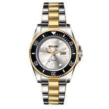 Bolano Numeral Index Men Watch Date Display Luminous Stainless Steel - Silver/Golden