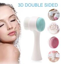 Double Sided Silicone Facial Cleanser Brush