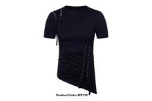 Hifashion- Men Cotton Short Sleeve T shirt For Summer-Black