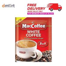 MacCoffee White Coffee 3 In 1(Coffee+Creamer+Sugar)-30 Sachets X 15 Gm