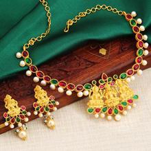 Sukkhi Traditional Gold Plated Temple Necklace Set For Women