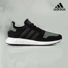 Adidas Black/Green Swift Run Running Shoes For Men - CG4110