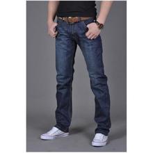 Straight Blue Denim Jeans for Men