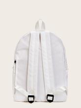 Letter Embroidery Oxford Backpack