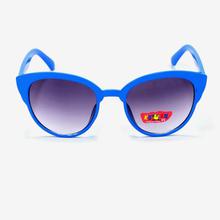 Black Lens Cat Eye Sunglass For Kids - Blue