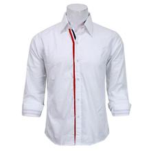 Men's White Slim Fit Casual Shirt