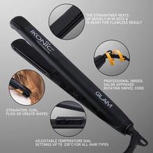 IKONIC GLAM Hair Straightner (Black) Genuine Beauty