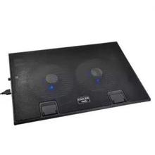 L6 Notebook Laptop Cooler With 2 Fans Pad- Black