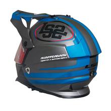 LS2 Pioneer Quaterback Full Helmet [Matt Black/ Blue]