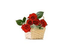 Red Roses Basket