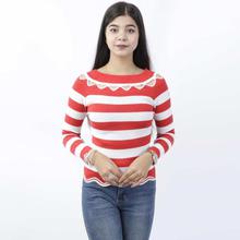 Stripe Full Sleeve T-Shirt For Women