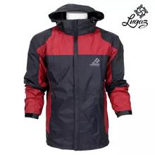 Waterproof Zippered Jacket For Men- Black/Maroon