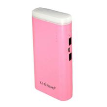 Liondo 2 USB 10000 mAh Power Bank - (Pink)