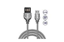 PTron Falcon Pro 2.1A USB To Micro USB Data Cable For Android Smartphones (Gold)