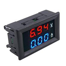 Superb 100V 10A DC Dual LED Red and Blue Digital Voltmeter Ammeter