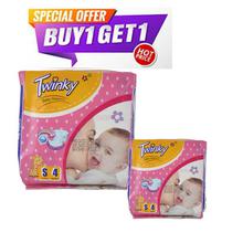 Buy 1 Get 1 Free Twinky Baby Diapers Small 4 Pcs