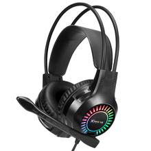 Xtrikr Me Stereo Gaming Headset GH-709 With RGB Backlight for Smartphone, PC, PS4, Xbox One, Cable 1.8m