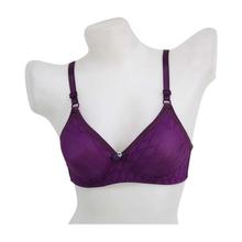 Maroon Designed Padded Bra - 193286 (299)