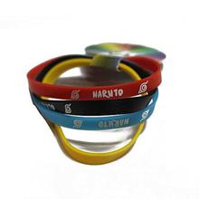 Multicolor Naruto Rubber Wristband For Boys (Set of 4 Pcs)