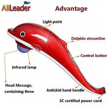 Vibrating Heat Full Body Dolphin Massager (Multicolour)