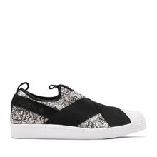 Kapadaa: Adidas Grey/Black Superstar Slip-On Training Shoes For Women – BY9141