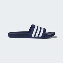 Adidas Dark Blue Adilette Cloudfoam Plus Stripes Swim Slides For Men - B42114
