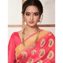 Stylee Lifestyle Coral Banarasi Silk Jacquard Saree (1779)