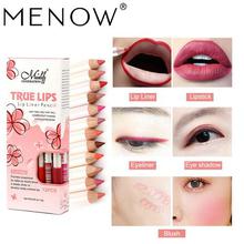 MENOW 12pcs/Set 12 Colors Lip Liners Waterproof Long-lasting