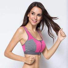 Pink Double Layer Shock Absorbent Sports Bra