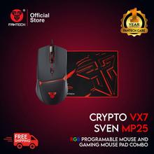 Fantech Combo VX7 Crypto Gaming Mouse and Mp25 Gaming Mouse Pad